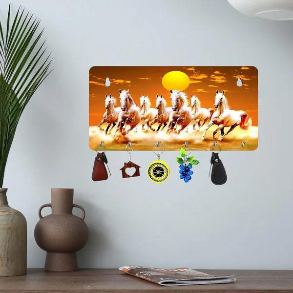 Engineered_Wood_Vastu_Seven_Horses_Key_Holder