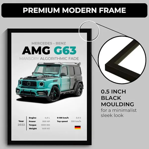 Engineered_Wood_Automotive_Mercedes_Benz_Framed_Wall_Poster