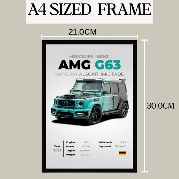 Engineered_Wood_Automotive_Mercedes_Benz_Framed_Wall_Poster