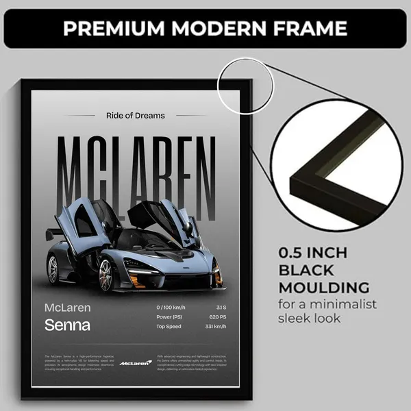 Engineered_Wood_Automotive_Mclaren_Senna_Framed_Wall_Poster