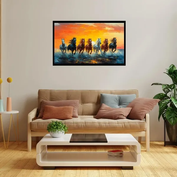 Mdf_Decorative_Running_Horses_Wall_Art