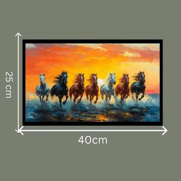 Mdf_Decorative_Running_Horses_Wall_Art