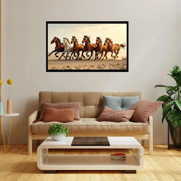 Mdf_Decorative_Running_Horses_Wall_Art