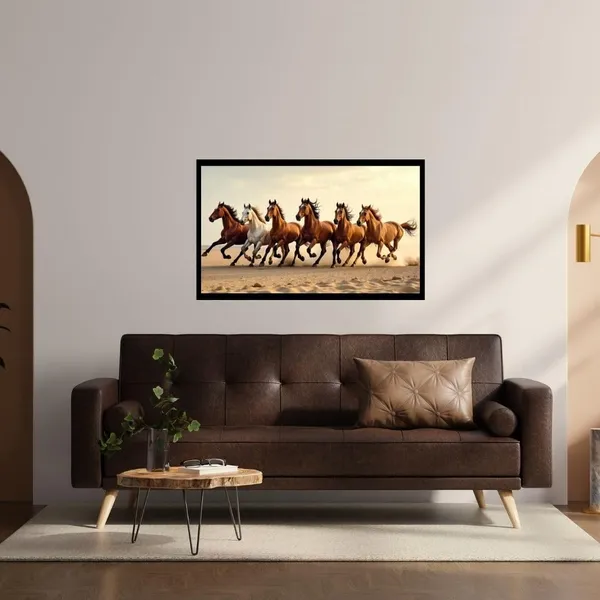 Mdf_Decorative_Running_Horses_Wall_Art