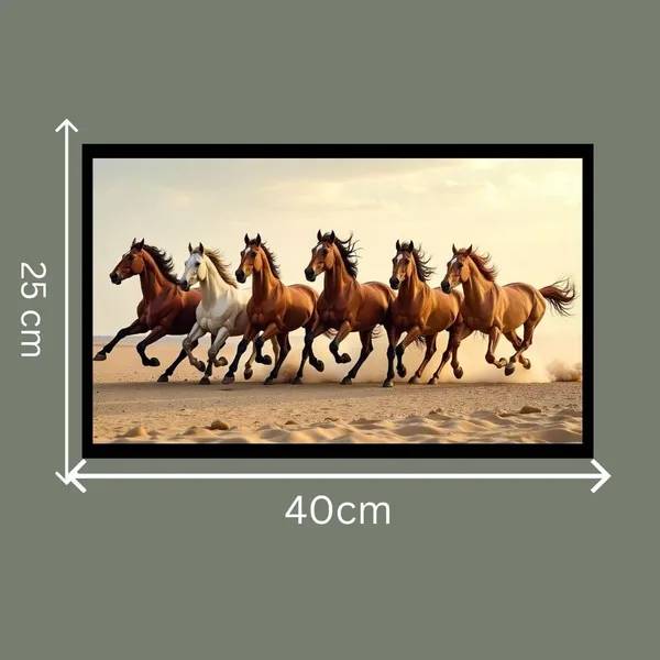 Mdf_Decorative_Running_Horses_Wall_Art
