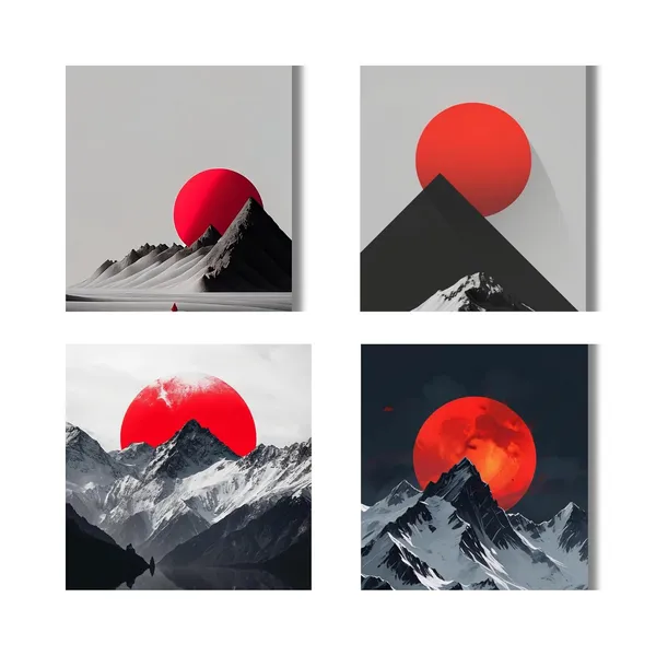 Mdf_Minimalist_Mountain_Landscape_Wall_Art_Set_Of_4