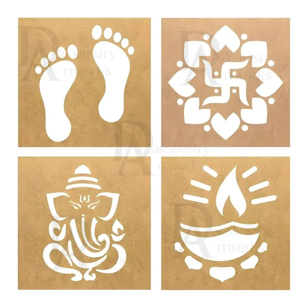 Reusable_Plastic_Festive_Indian_Motif_Rangoli_Stencil_Set_Of_4
