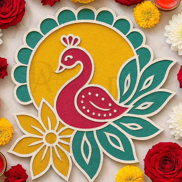 Reusable_Festive_Peacock_Rangoli_Stencil_Base