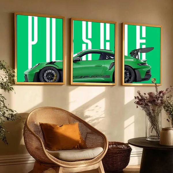 Engineered_Wood_Modern_Porsche_Glossy_Wall_Art_Panels