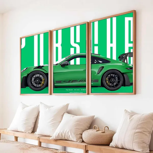 Engineered_Wood_Modern_Porsche_Glossy_Wall_Art_Panels
