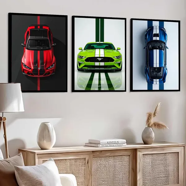 Engineered_Wood_Modern_Racing_Car_Wall_Poster_Set