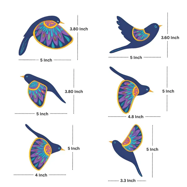 Engineered_Wood_Colorful_Bird_3D_Effect_Wall_Art_Set
