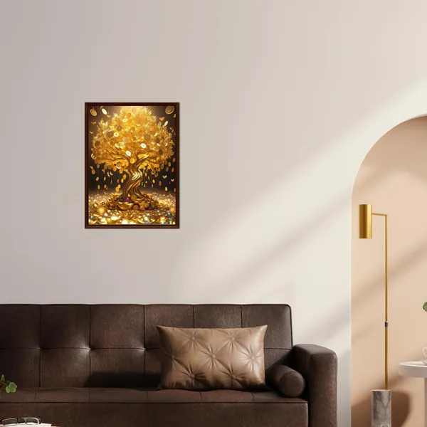Engineered_Wood_Vastu_Golden_Money_Tree_Wall_Art_Print