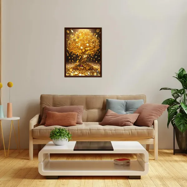 Engineered_Wood_Vastu_Golden_Money_Tree_Wall_Art_Print