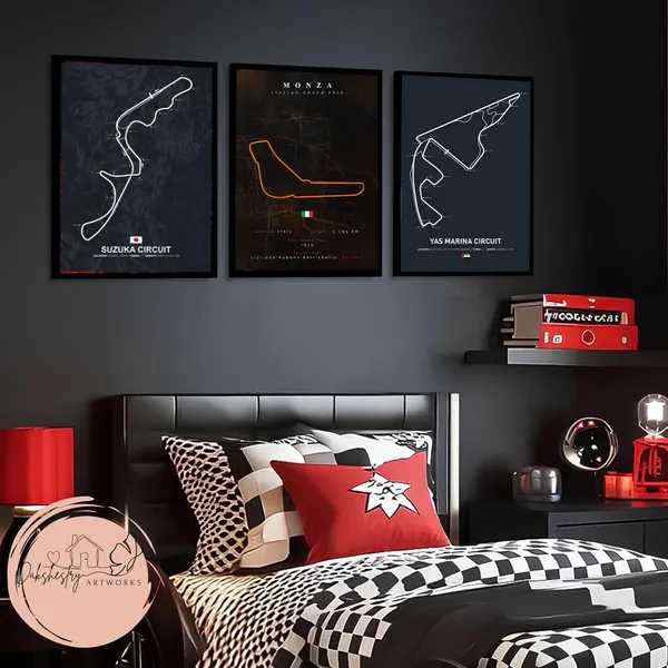 Mdf_Modern_F1_Racing_Champion_Multicolor_Wall_Poster