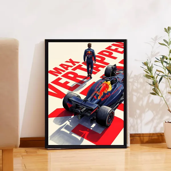 Engineered_Wood_Modern_Formula_Racing_Champion_Wall_Frame