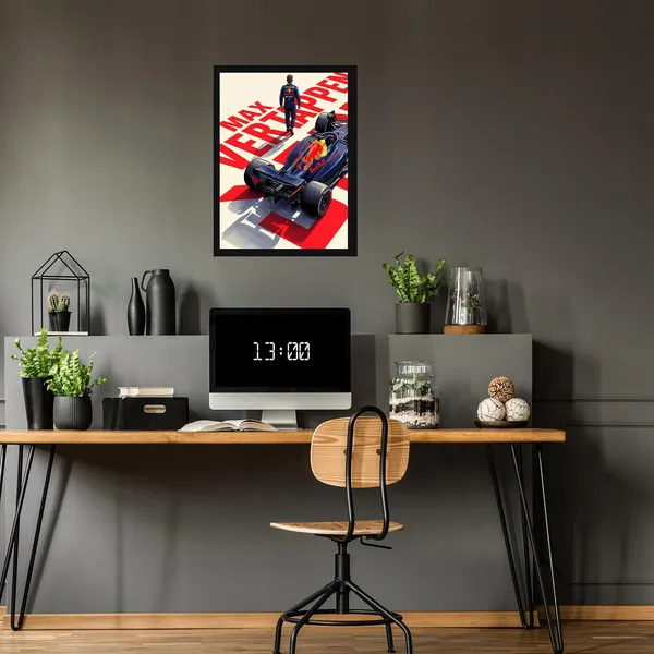 Engineered_Wood_Modern_Formula_Racing_Champion_Wall_Frame