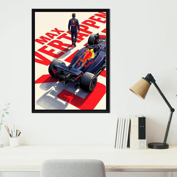 Engineered_Wood_Modern_Formula_Racing_Champion_Wall_Frame