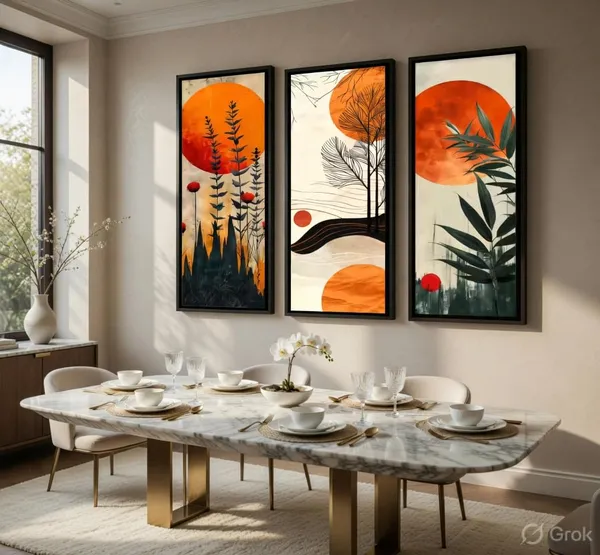 Engineered_Wood_Abstract_Orange_Sun_Bamboo_Wall_Painting
