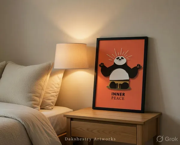 Engineered_Wood_Zen_Meditating_Panda_Framed_Wall_Art