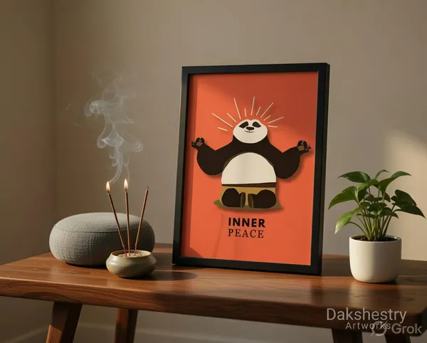 Engineered_Wood_Zen_Meditating_Panda_Framed_Wall_Art