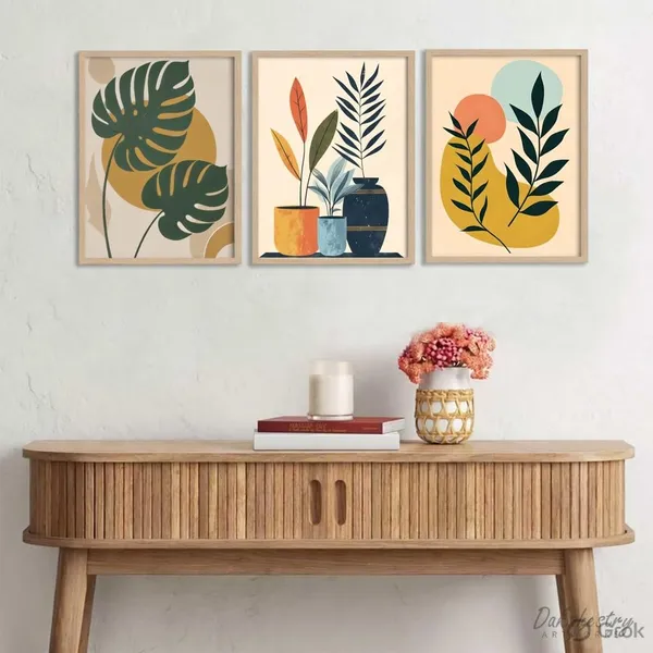 Engineered_Wood_Modern_Tropical_Botanical_Leaf_Wall_Painting