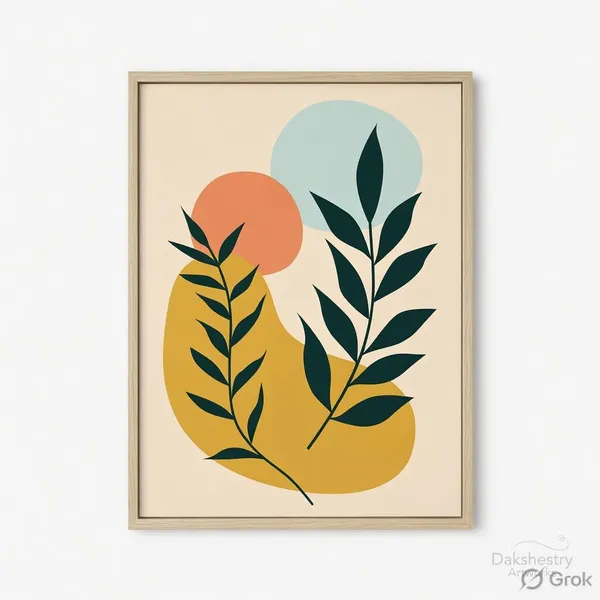 Engineered_Wood_Modern_Tropical_Botanical_Leaf_Wall_Painting