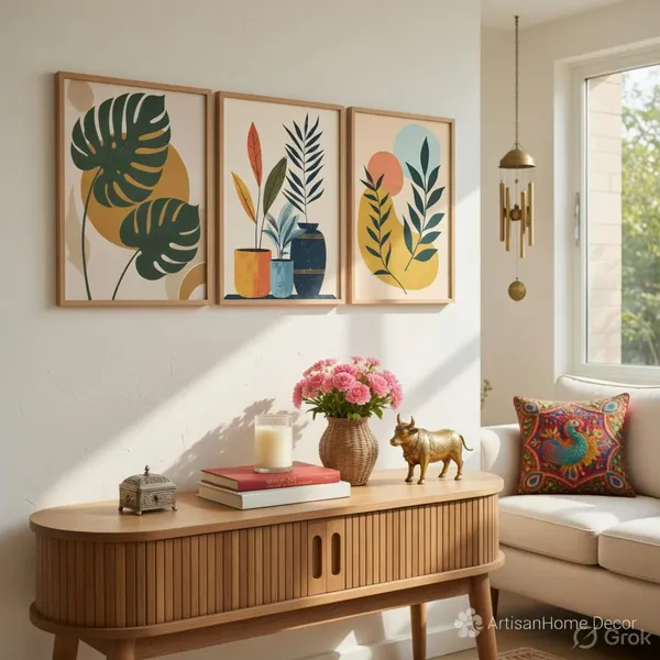 Engineered_Wood_Modern_Tropical_Botanical_Leaf_Wall_Painting