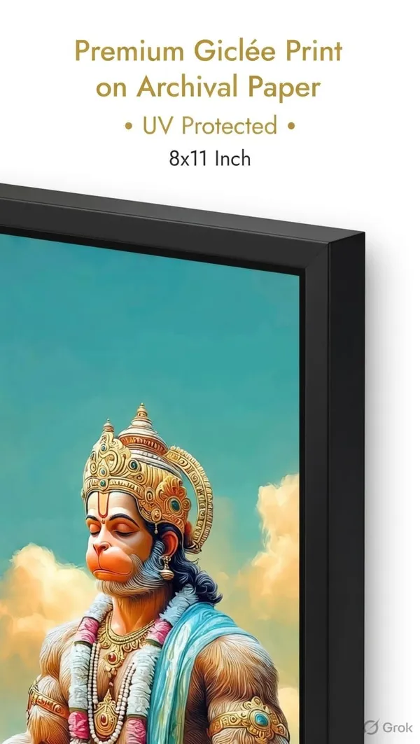 Engineered_Wood_Spiritual_Hanuman_Meditation_Framed_Wall_Art