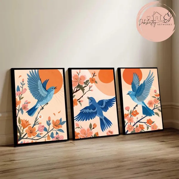 Engineered_Wood_Nature_Blue_Bird_Floral_Wall_Art_Print