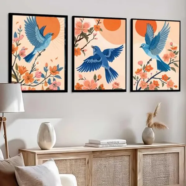 Engineered_Wood_Nature_Blue_Bird_Floral_Wall_Art_Print