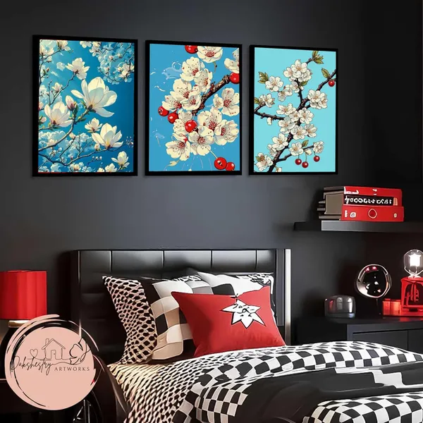 Engineered_Wood_Botanical_White_Blossom_Triptych_Wall_Art_Print