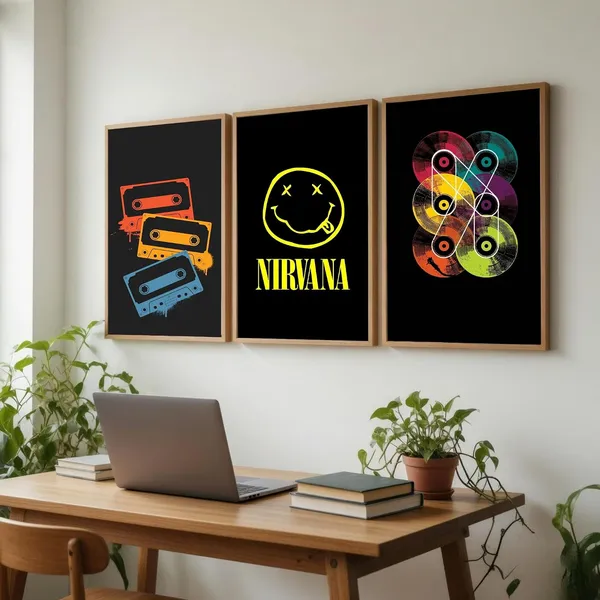 Mdf_Modern_Black_Music_Instruments_Cinematic_Wall_Poster_Set_Of_3