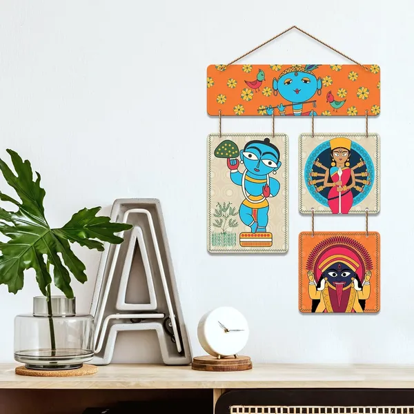 Engineered_Wood_Folk_Art_Krishna_And_Kali_Wall_Hanging