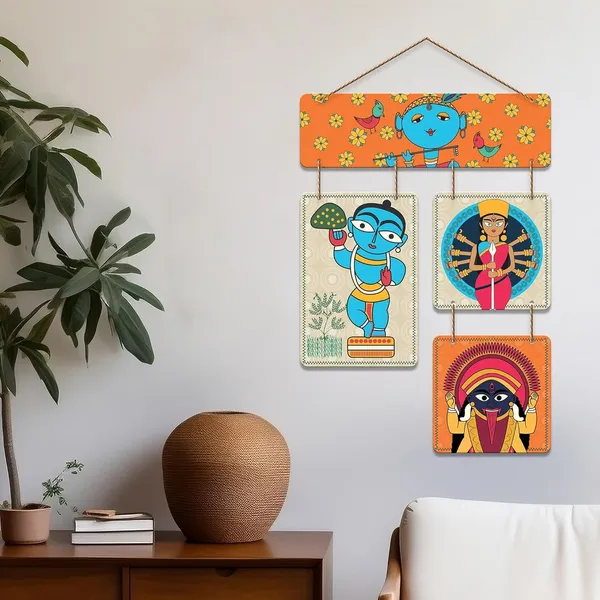 Engineered_Wood_Folk_Art_Krishna_And_Kali_Wall_Hanging