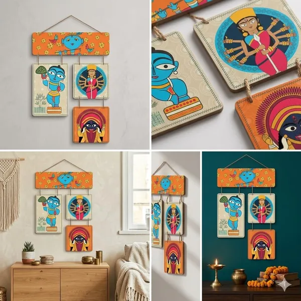 Engineered_Wood_Folk_Art_Krishna_And_Kali_Wall_Hanging
