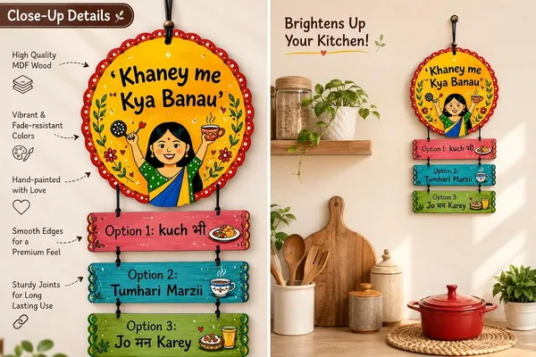 Mdf_Humorous_Khaney_Me_Kya_Banau_Kitchen_Wall_Sign