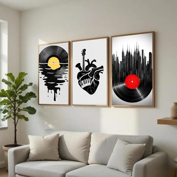 Engineered_Wood_Modern_Abstract_Music_Set_Of_3_Wall_Art