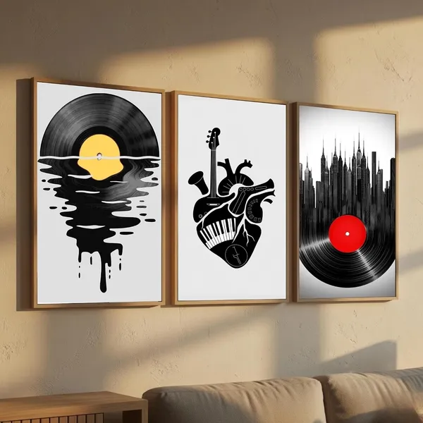 Engineered_Wood_Modern_Abstract_Music_Set_Of_3_Wall_Art