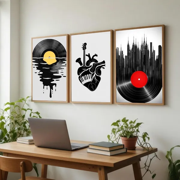 Engineered_Wood_Modern_Abstract_Music_Set_Of_3_Wall_Art