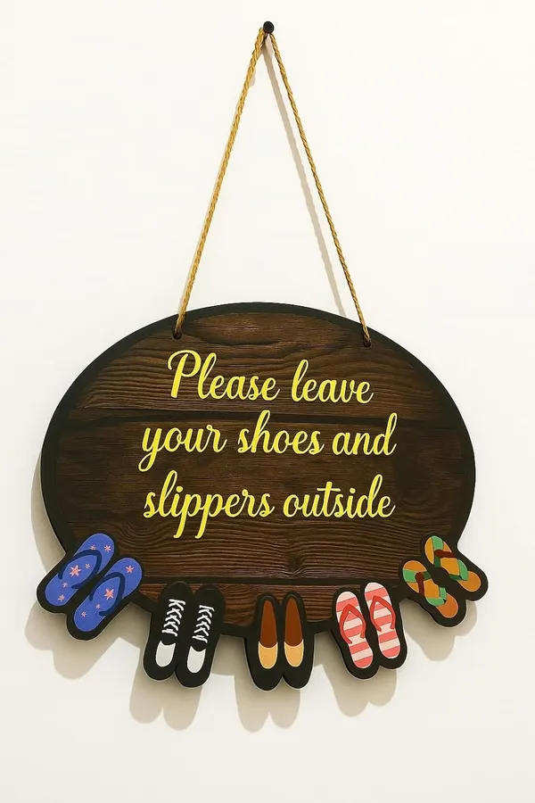Mdf_Entryway_Remove_Shoes_Wall_Sign