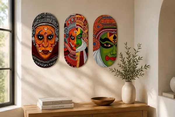 Engineered_Wood_Kathakali_Cultural_Framed_Wall_Art_Set_Of_3
