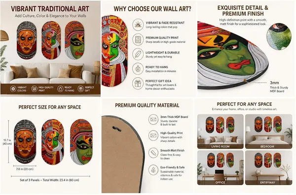 Engineered_Wood_Kathakali_Cultural_Framed_Wall_Art_Set_Of_3