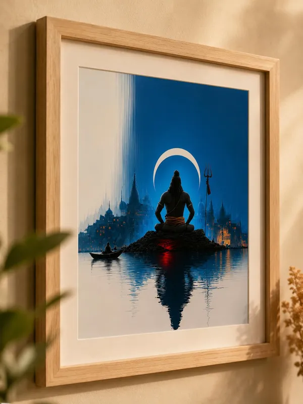 Engineered_Wood_Spiritual_Lord_Shiva_Meditation_Framed_Wall_Art