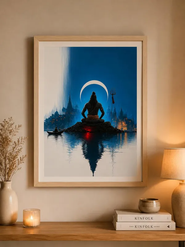 Engineered_Wood_Spiritual_Lord_Shiva_Meditation_Framed_Wall_Art