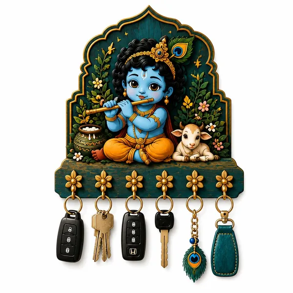 Engineered_Wood_Sports_Virat_Kohli_Cricket_Wall_Key_Holder