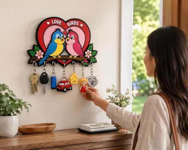 Engineered_Wood_Decorative_House_Shape_Key_Holder