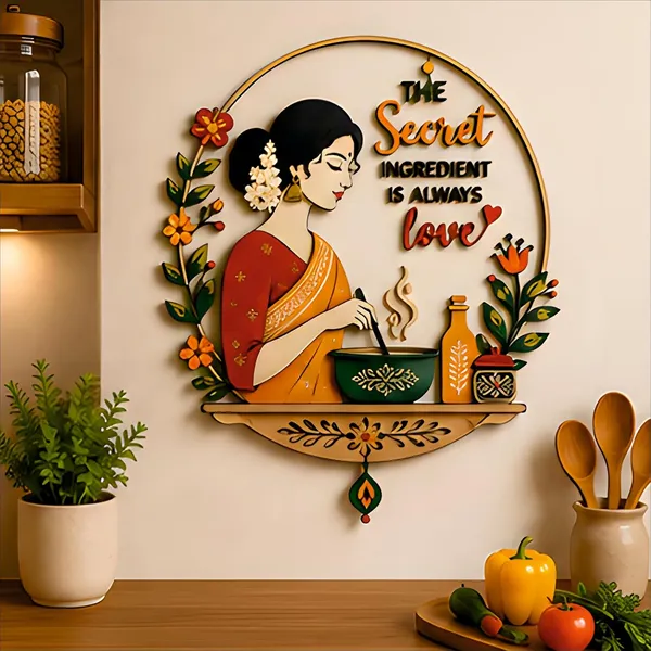 Mdf_Folk_Art_Indian_Kitchen_Quote_Wall_Hanging
