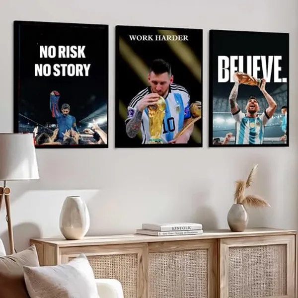 Mdf_Sports_Football_Motivational_Typography_Wall_Art_Set