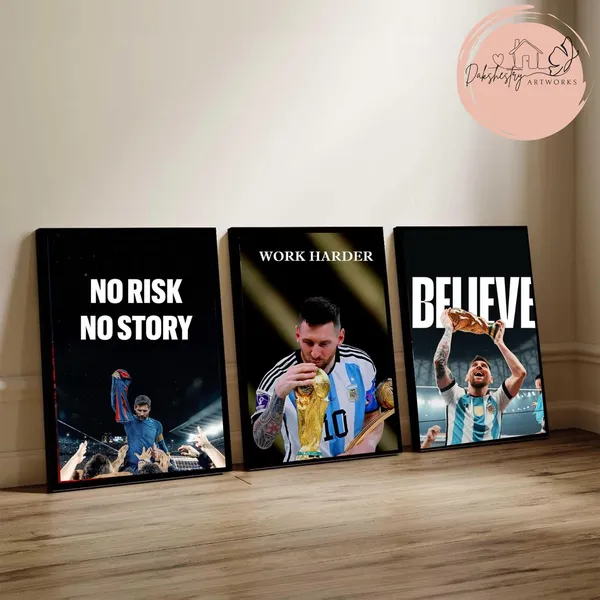Mdf_Sports_Football_Motivational_Typography_Wall_Art_Set